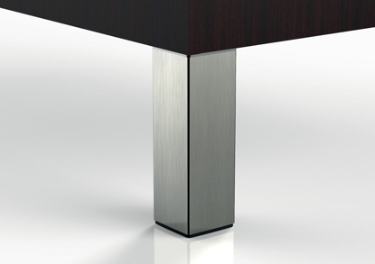 Picture of Peter Meier 6” Square Furniture Leg in Brushed Steel (556-15-ST)