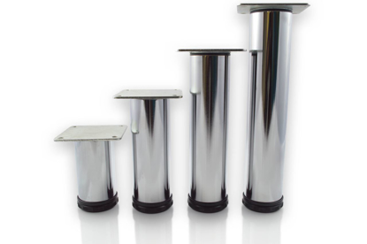 Picture of Peter Meier 8” Tall Como Furniture Legs in Como Polished Chrome (552-20-C1)